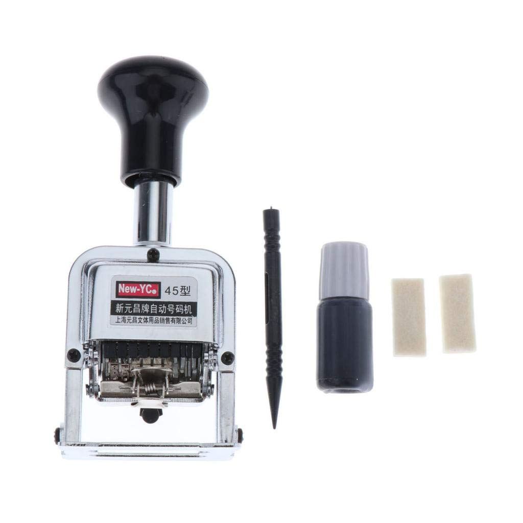 Timbro Paginatore Automatico 6 Digit Acciaio | numerazione progressiva, ricaricabile, per fatture, metallo robusto