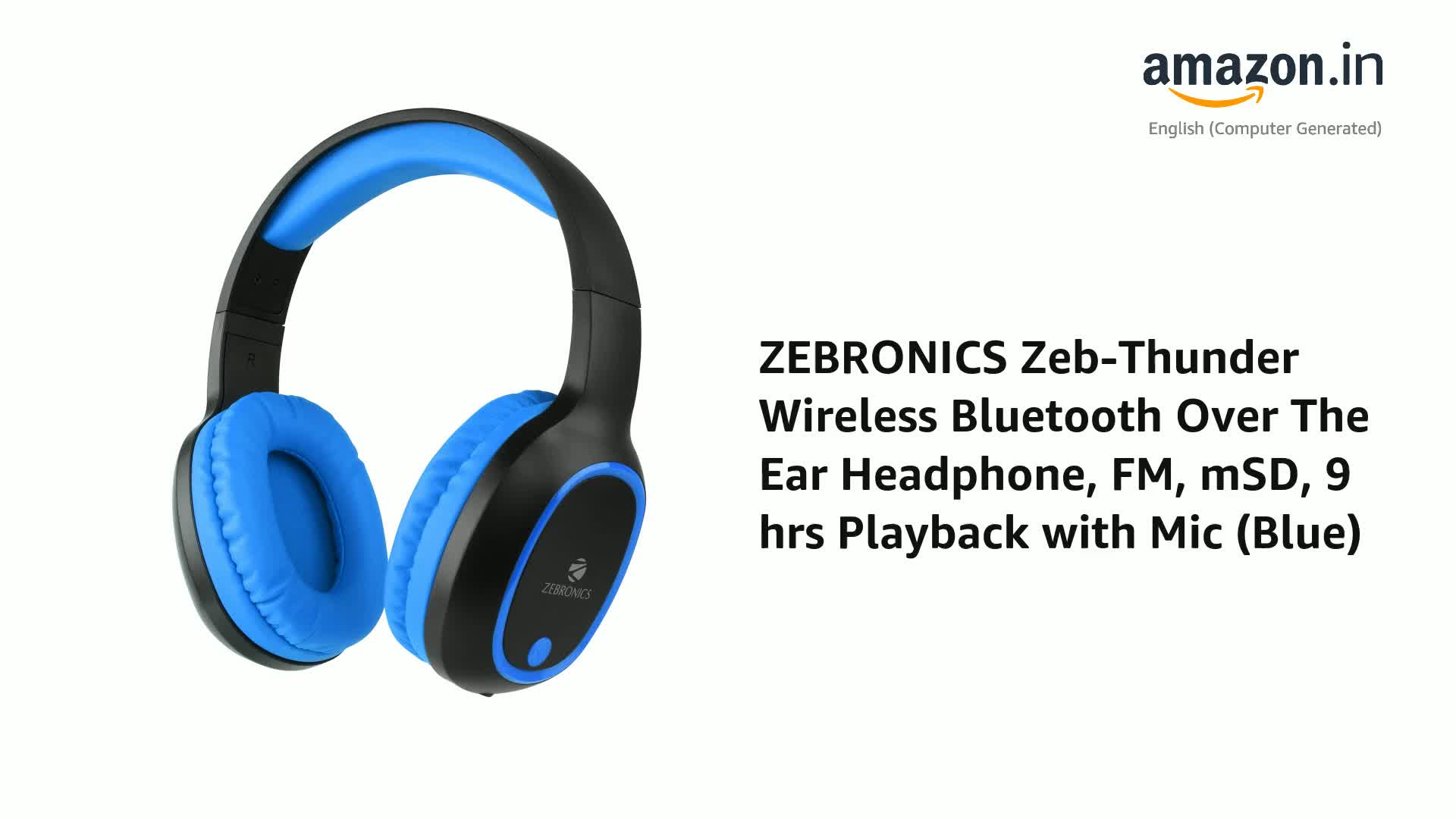 ZEBRONICS Zeb-Thunder Wireless 