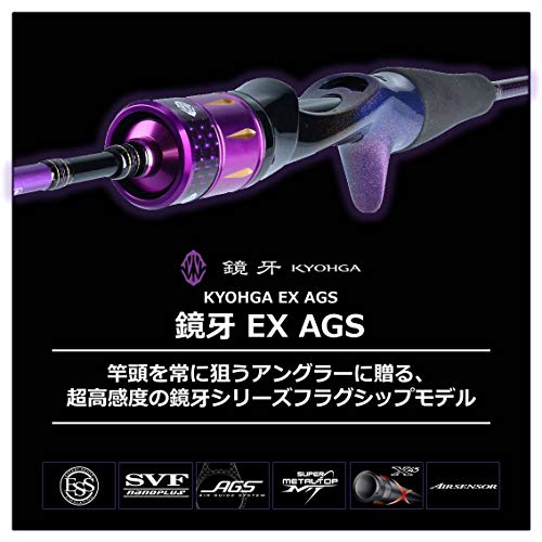 ダイワ(DAIWA) タチウオジギングロッド 鏡牙EX AGS 65S-2.5 SMT 釣り竿 2枚目