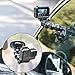 Flexible Gooseneck Extension Suction Cup Car Mount Holder with Phone Holder for Gopro Hero 13/12/11/10, DJI Osmo Action 6/5 Pro/4/3 and More Action Cameras, iPhone 16/15/14/13, Samsung and More Phones