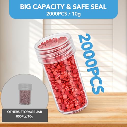 Image of MERATIA Diamond Painting Storage Case Organizer, 40 Slots with Accessories | Celestial Journey hard-shell case with 10 flip-top boxes, 30 screw-top jars, foam insert, mesh pocket and tools.