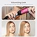 Terviiix Crimper Hair Iron with 4 Interchangeable Plates, Keratin & Argan Oil Infused Hair Crimper for Women, Volumizing Crimping Iron for Thin Fine Hair, 5 Heat Settings & 60 Mins Auto Off, Pink