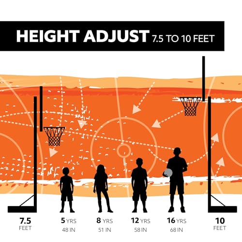 Image of New Adjustable Lifetime Portable Basketball Hoop 71522 54-inch Acrylic Backboard