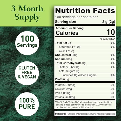 Good Natured 857307002226 Organic Spirulina And Chlorella Powder 50/50 Mix thumb #6
