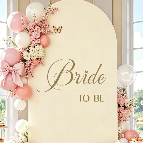 Bride to Be Decal Bridal Shower Balloon Arch Backdrop Decor for Wedding Engagement Party Decoration (Bride to Be Sign)