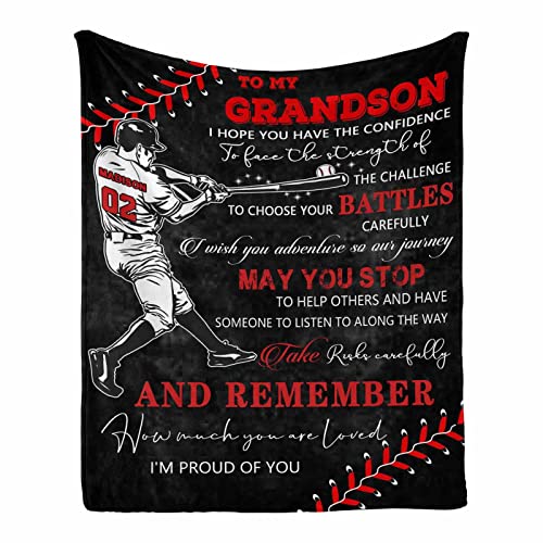 Customgrandsongiftsfromgrandmatomygrandsonblanketgiftsformygrandsonfromgrandmaandgrandpabaseballbirthdaygraduationdaygiftsforgrandsonblanketfromgrandparents50x60inches Urban Country Home Decor Custom grandson gifts from grandma to my grandson blanket gifts for my grandson from grandma and grandpa baseball birthday graduation day gifts for grandson blanket from grandparents 50×60 inches urban country home decor