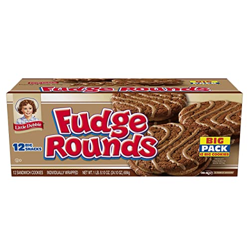 Little Debbie Individually Wrapped Fudge Rounds (12 Count) Big 24.10 Box - Pack Of 3 #TOP2