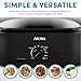 AROMA 18Qt. Roaster Oven with Self-Basting Lid, Fits 22-lb. Turkey, Adjustable Temperature Settings, Keep Warm Setting, Black (ART-718B)