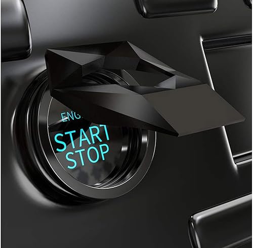 Miniatura 4 de Funda protectora para botón de arranque compatible con Hyundai Veloster Elantra Accent Nexo Palisade (rojo)