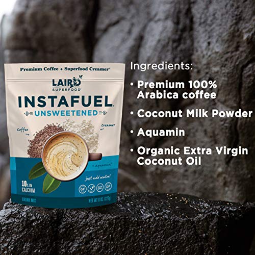 Laird Superfood Unsweetened Instafuel, Unsweetened, 227 Grams
