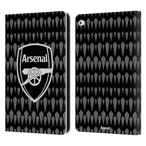 Head Case Designs Officially Licensed Arsenal FC Home Goalkeeper 2023/24 Crest Kit Leather Book Wallet Case Cover Compatible with Apple iPad Air 2 (2014)