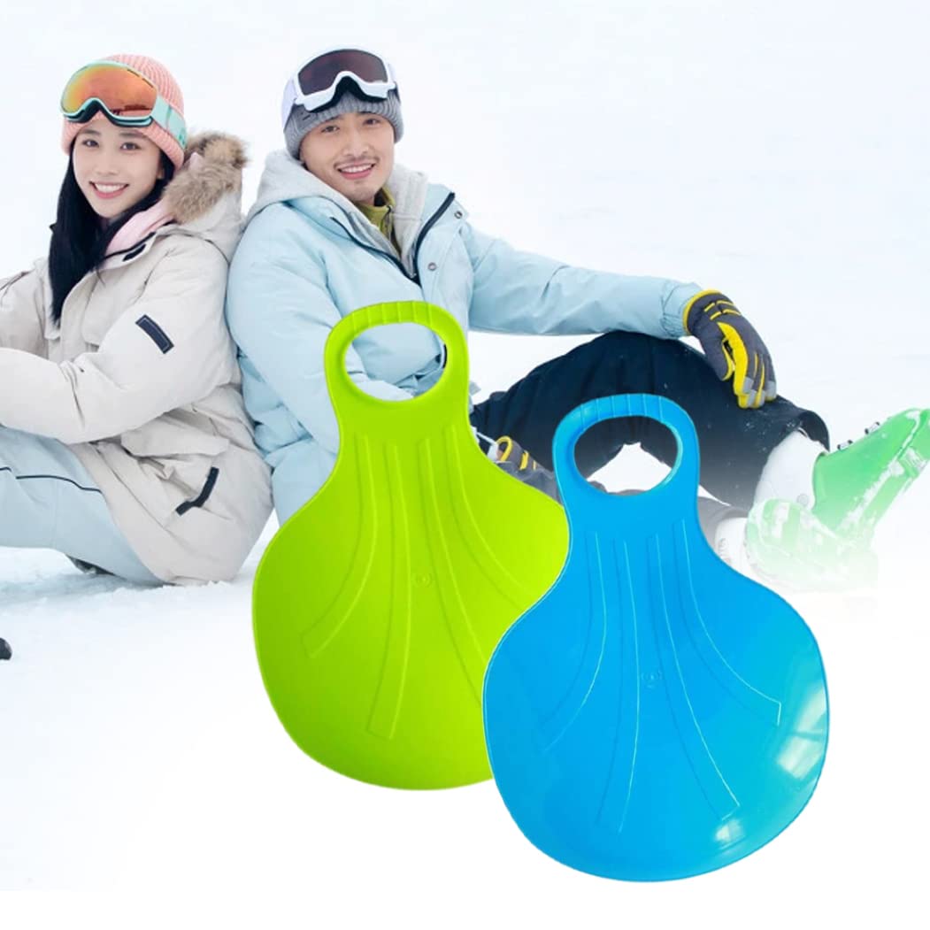 Tabla de Trineo de Nieve, Deslizador de Nieve de plástico, Asiento resbaladizo, Tabla de esquí de Trineo de Snowboard, 2 uds.