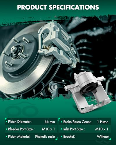 Image of SCITOO Front Driver Side Disc Brake Caliper 18-5484 Compatible For Chrysler For Town & Country 2013-2016,For Dodge For Journey 2013,For Dodge For Nitro 2011,For Volkswagen For Routan 2013-2014,1PC