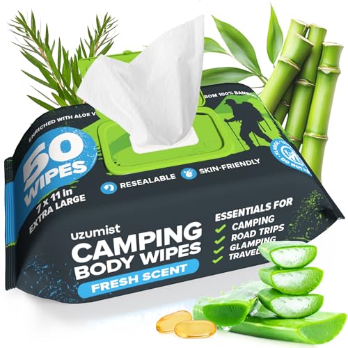 Camping Essentials - Body Wipes for Camping Adults...