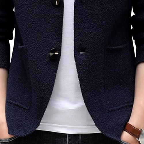 Men's Lapel Button Knit Blazer Shawl Collar Cardigan Solid Knitwear Men's Casual Slim Fit Sweater2