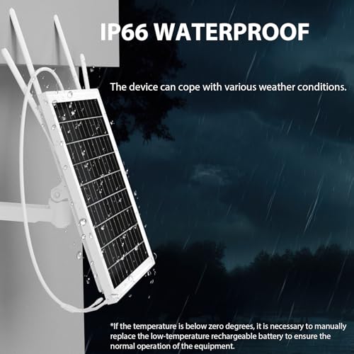 Image of Solar WiFi Extender Outdoor, 15W Solar Powered WiFi Repeater, WiFi Extender Signal Booster Solar Battery, 2.4GHz Wireless Signal Booster WiFi Router, 26000mAh Battery, IP65 Waterproof, 200m Range