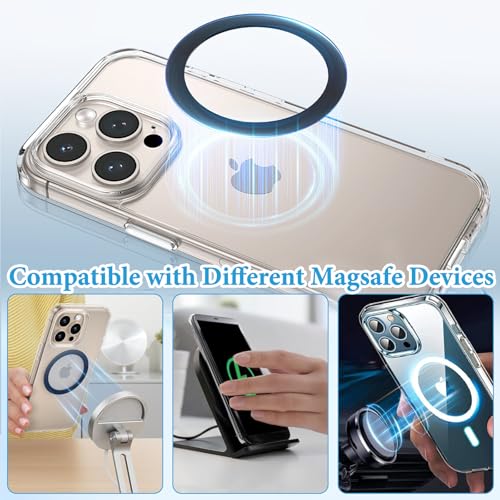 Image of 12Pcs Magnetic Ring for Wireless Charging | Universal Metal Adapter Ring for MagSafe | Ultra-Thin Magnetic Ring for Phone /Cases | Android & iPhone Support