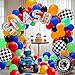 145Pcs Monster Truck Birthday Decorations Machines Party Decoration with Truck Theme Balloon Garland Arch Kit Wheel Foil Balloon Backdrop Cake Topper Baby Shower Truck Birthday Supplies for Boys