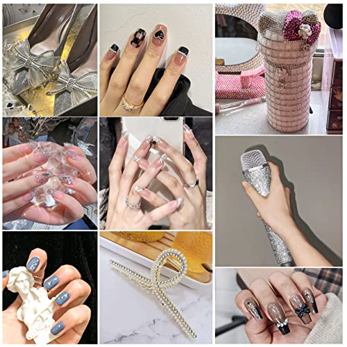 image for Beadsland 2880pcs Flat Back Crystal Rhinestones Round Gems for Nail Ar