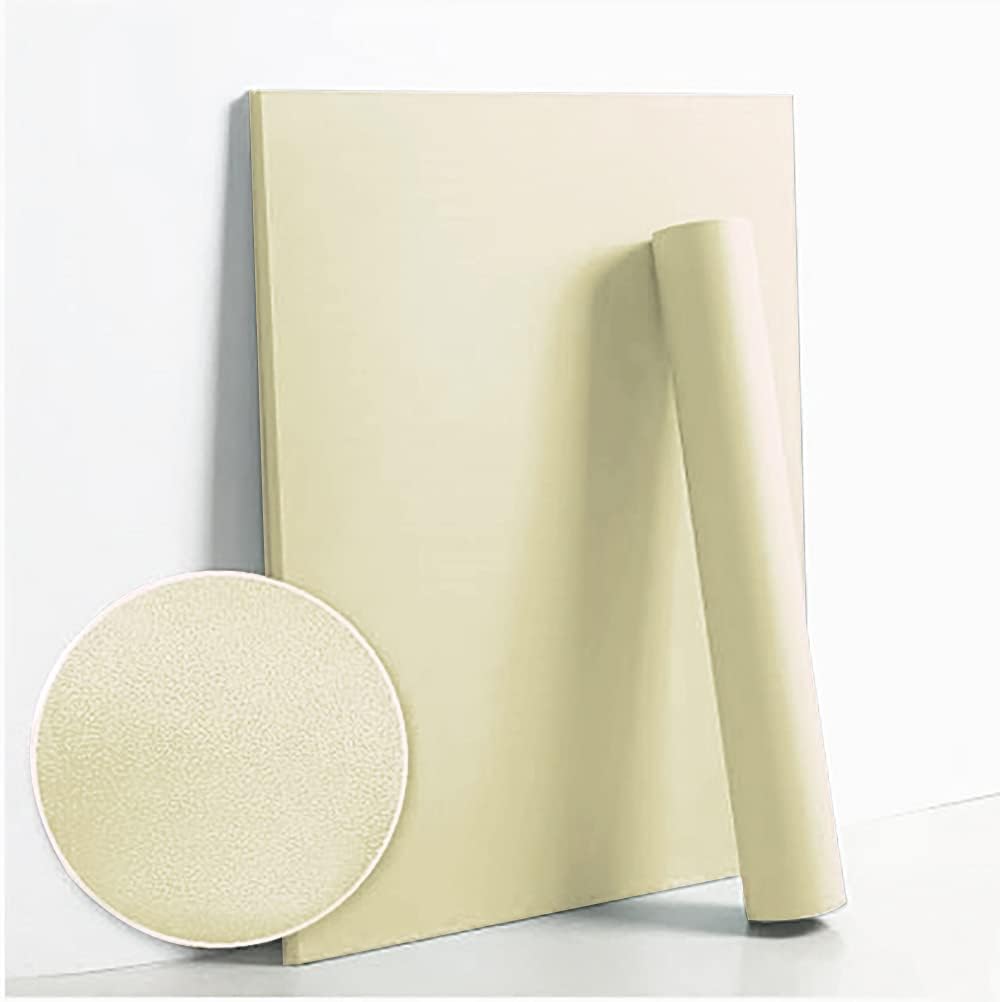 Dimoon Beige Self Adhesive Wallpaper 79" x 17.7"