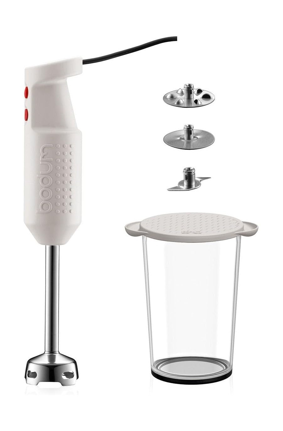 Bodum K11179-913EURO-3 BISTRO SET Set pied mixeur électrique avec accessoires, 300 W
