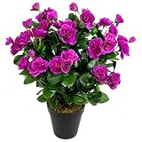 Seidenblumen Roß Azalee 40cm Purple im Topf ZF, Ku...