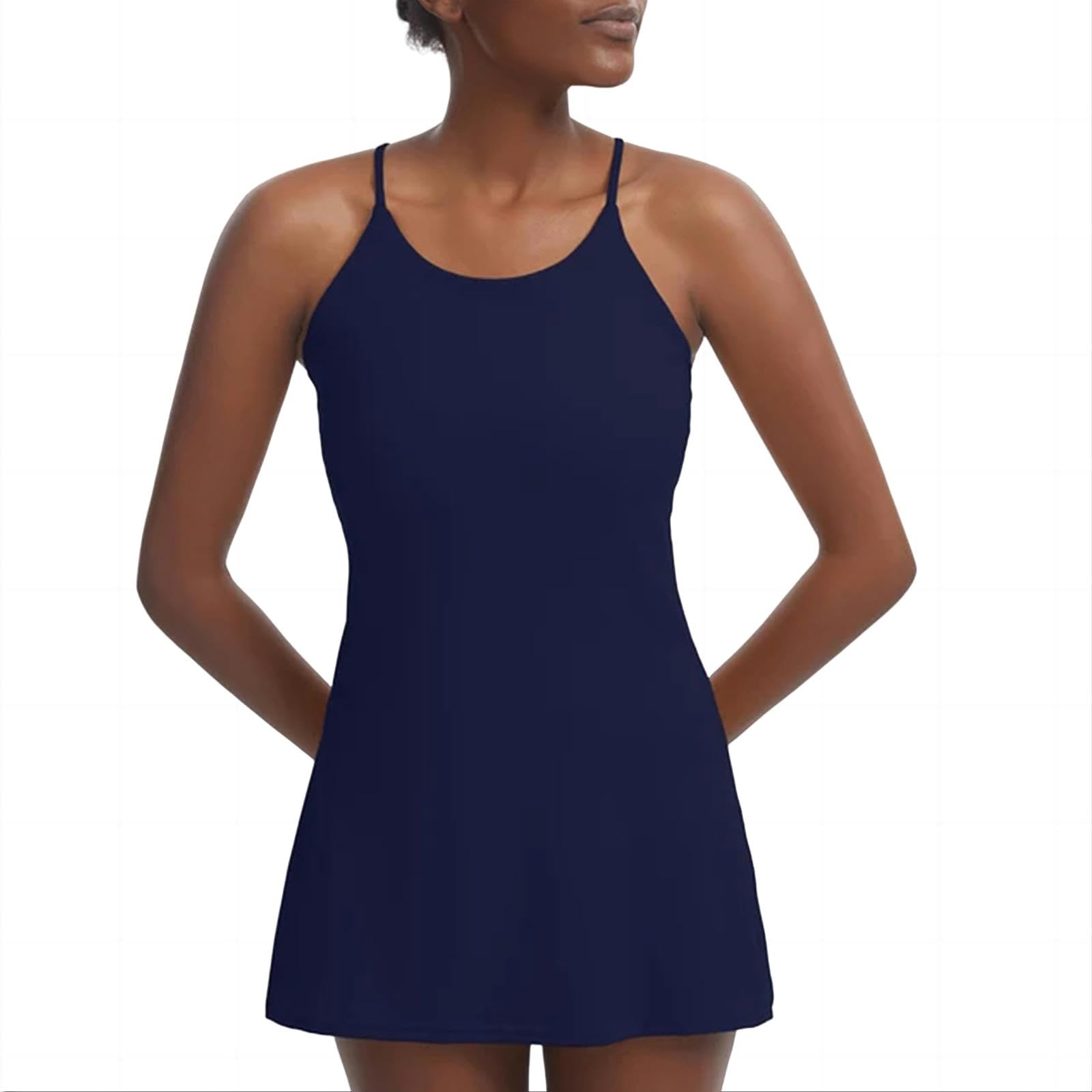 MFQLLFalda Plisada Set De Pantalones Cortos De Falda De Tenis Deportivos Sin Mangas para Mujeres, Vestido Deportivo De Gimnasio De Golf