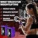 TECEUM Weightlifting Wrist Wraps with Thumb Loop – Purple – Queen of Lifts – 18 inch – Heavy-Duty Workout Wrist Support & Protection – Ideal for Powerlifting, Strength Training, Bodybuilding