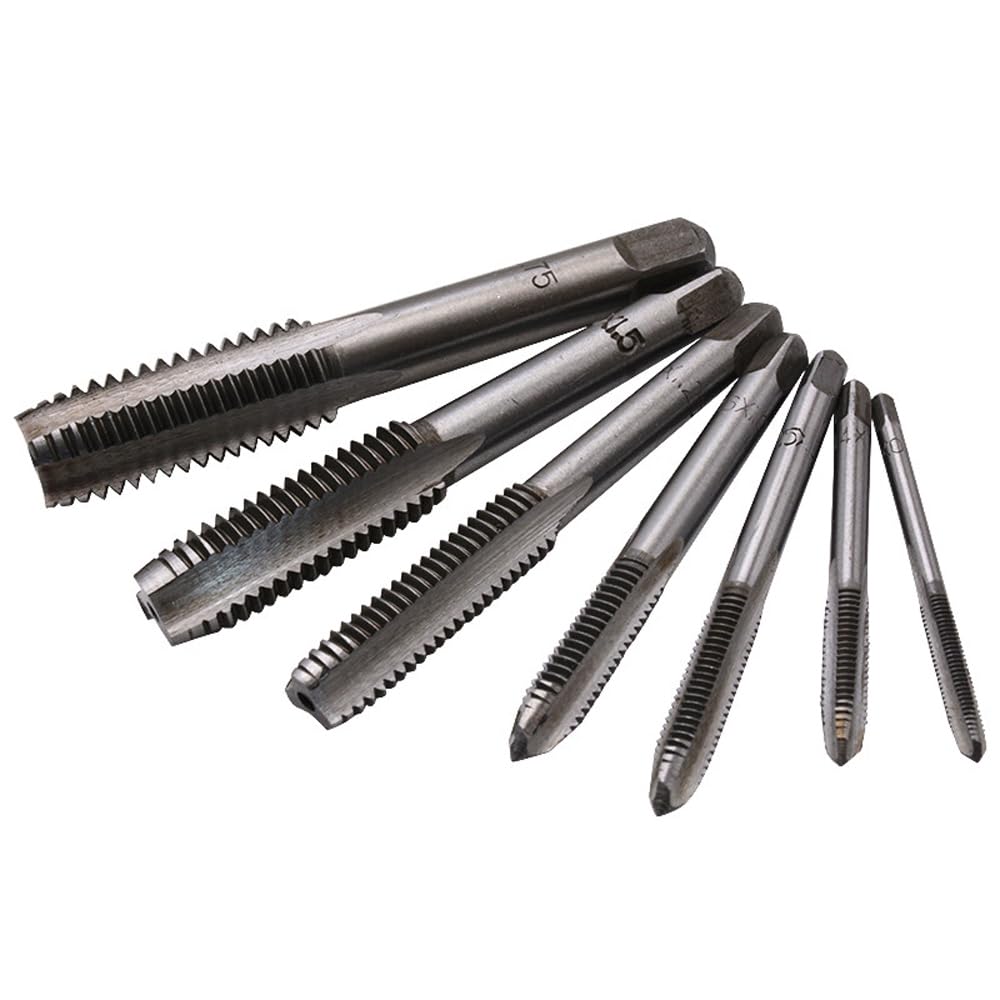 Set di 7 filettature M3 M4 M5 M6 M8 M10 M12 (filettatura metrica, punto di nitrurazione, macchina di rivestimento, vite filettata, strumento di filettatura