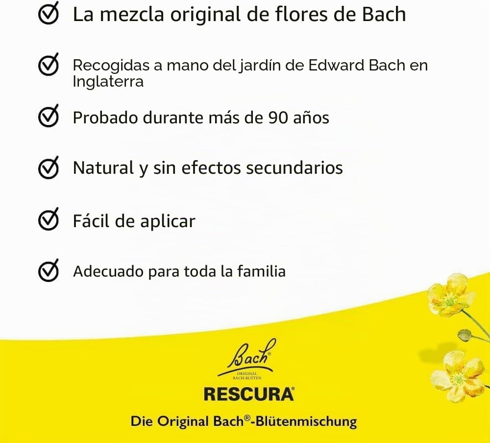 Bachblüten Original Rescura Tro m. Alkohol, 20 ml Solución