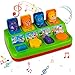 YEEBAY Interactive Pop Up Animals Toy with Music, Animal Sound, Activity Toys for Ages 9 - 12 - 18 Months &1 Year Old Kids, Babies, Toddlers, Boys & Girls