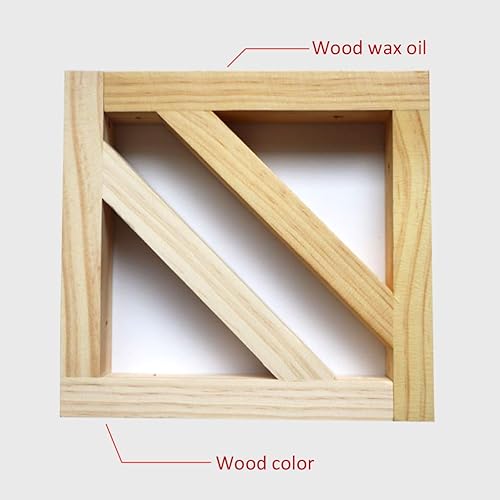 Miniatura 4 de Soportes flotantes de madera maciza triangular, soporte de ángulo recto espesar soportes de estante de carga, soporte de estantería para decoración