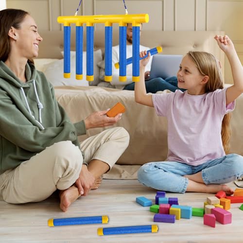 KBIBCK Spielspielzeug mit Fallenden Stöcken, Fangstöcke-Spiel, Catching Sticks Game, Drop Stick Game,Fangspiel mit Einstellbarer Fallgeschwindigkeit Fernbedienung (Classic) (Fernbedienung)