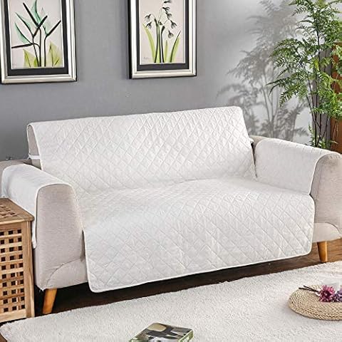 Suuki Slipcovers Sofa Protector Cover,TV sofa couch cover,sofa saver for Fabric couch,Anti scratches slipcover,furniture protection covers-Beige_2_seater/loveseat Cover