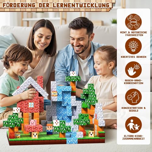 Pourbibi Magnetische Bausteine,108 Teile Magnetbausteine,Professioneller – Ansicht 5