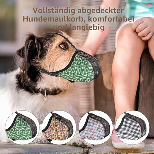 JOYPAWS Maulkorb für extra kleine Hunde, verhindert Beißen, Kauen & Bellen. Weiches, reflektierendes Air-Mesh, verstellbar, volle Abdeckung. Für Fellpflege & Schnitzen. Schwarz, XS