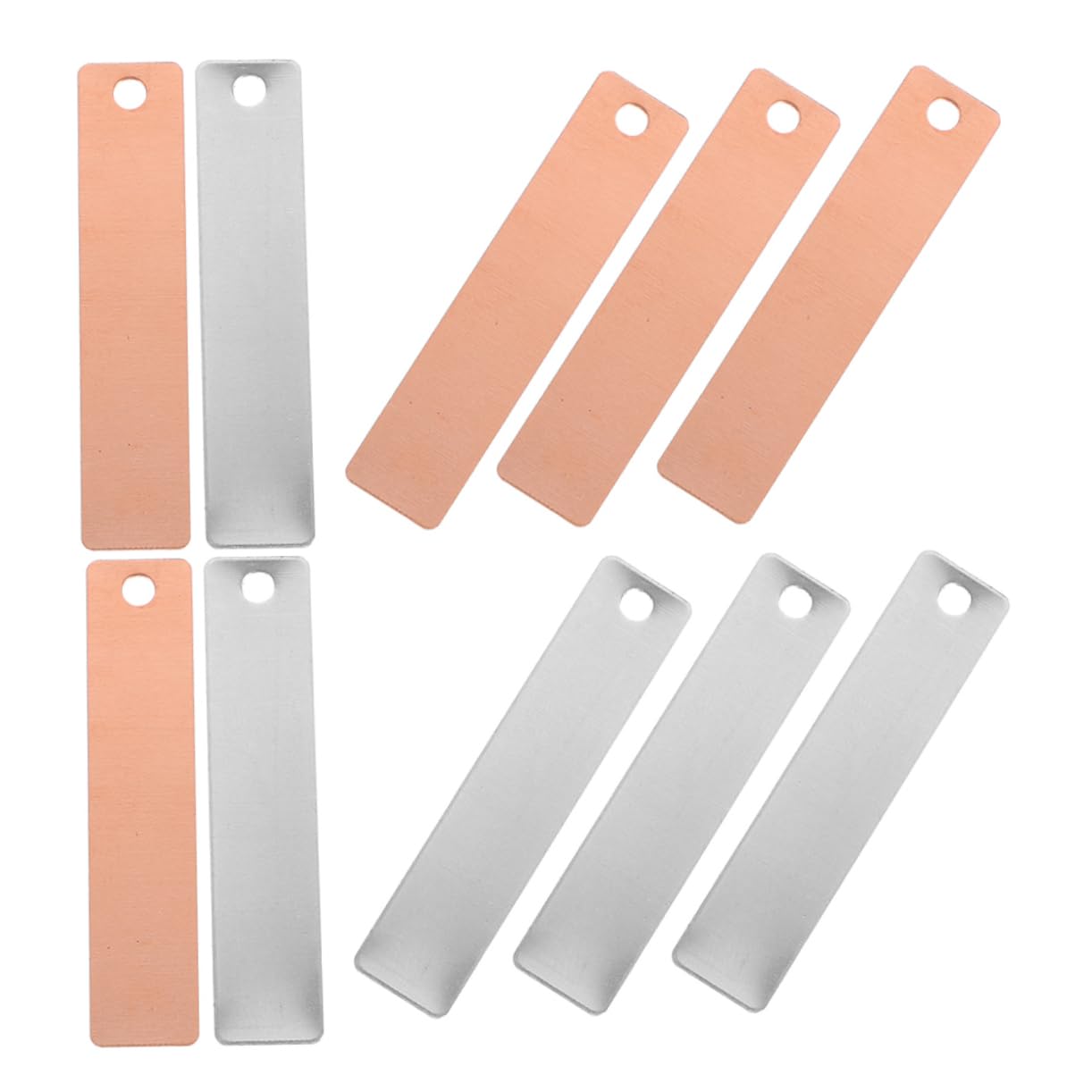 NAMOARLY Electrode Sheets Copper Zinc Electrode Sheet Strip for Fruit Battery Science Kits