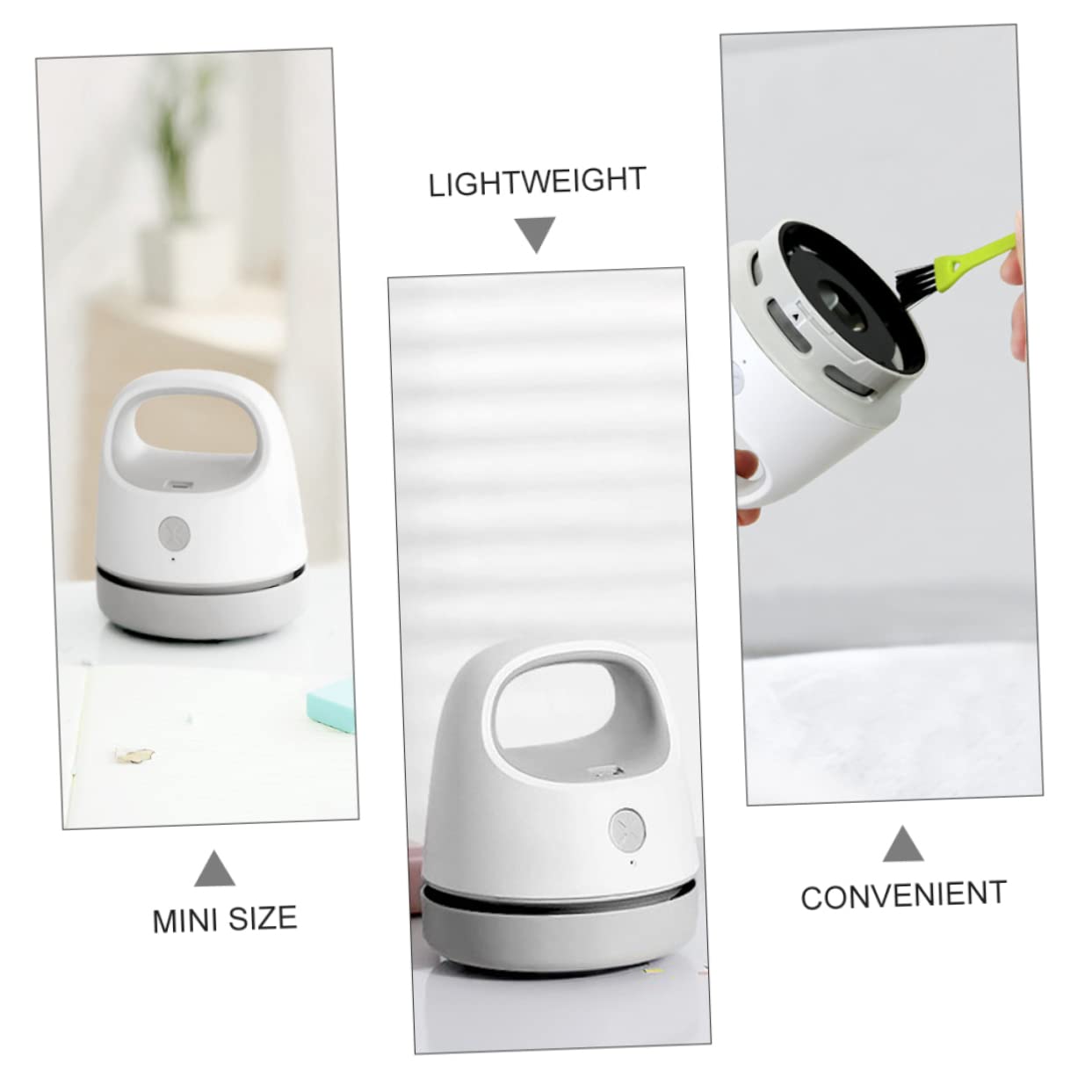 ERINGOGO Aspiratore da Tavolo Portatile, Pulitore USB Abs Leggero | Raccoglie Cenere e Briciole, Adatto per Ufficio e Casa, Formato Compatto Ricarica USB