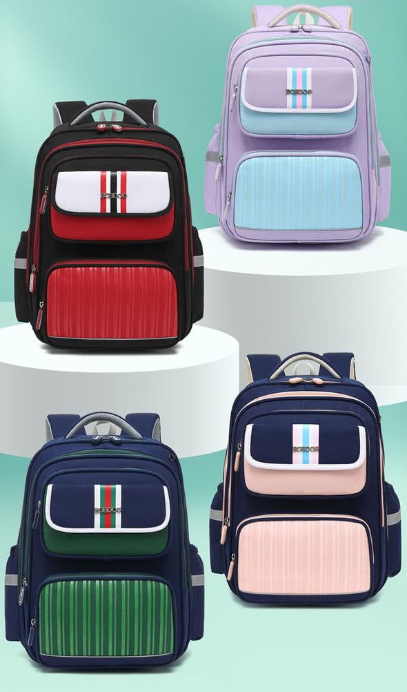 Toreba Do Książek Dla Studentów | Toreba Do Książek O Dużej Pojemności | Toreba Na Ramiona Dla Studentów | Toreba Do Książek Dla Dzieci Wodoodporna (LFA087),Purple