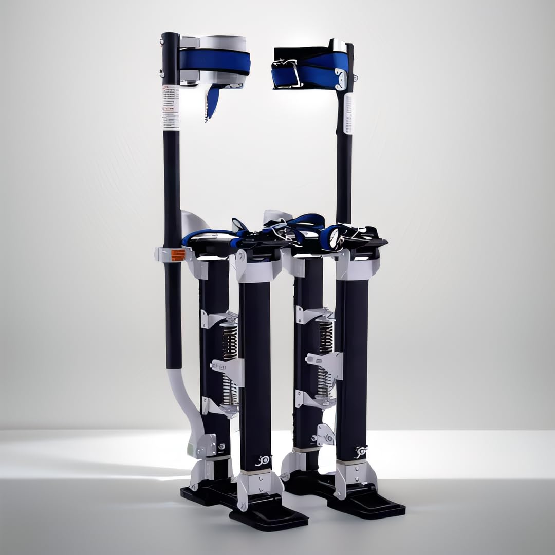 Échasses d'escalade pour cloisons sèches pour Adultes de 46 à 76 cm, Aluminium Solide et léger pour Peindre et Couper Les Feuilles en Hauteur, Charges supérieures à 220 LB,Zwart