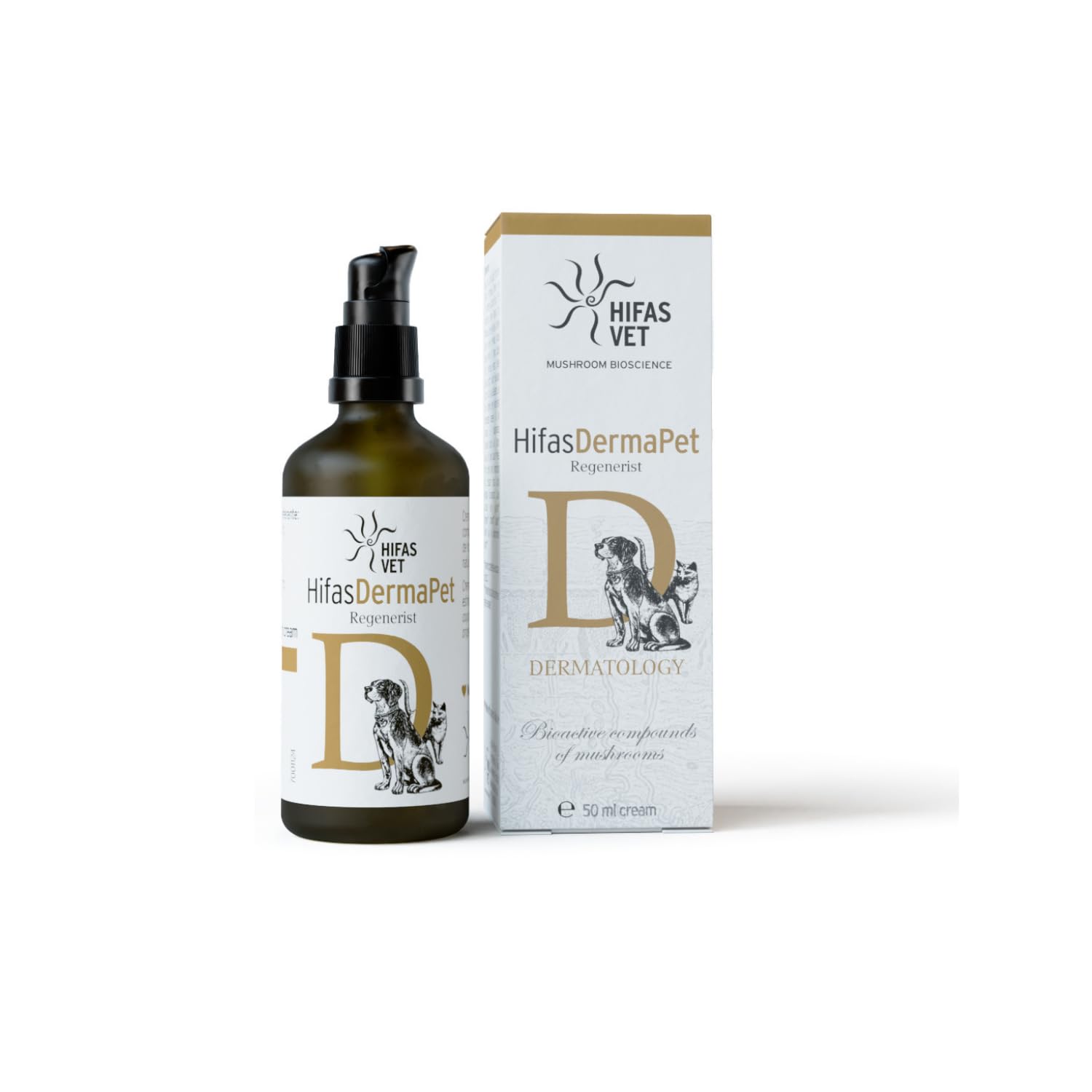 HIFAS Vet - Derma Pet Crema Hidratante Dermoprotectora para Perros y Gatos - 50 ml