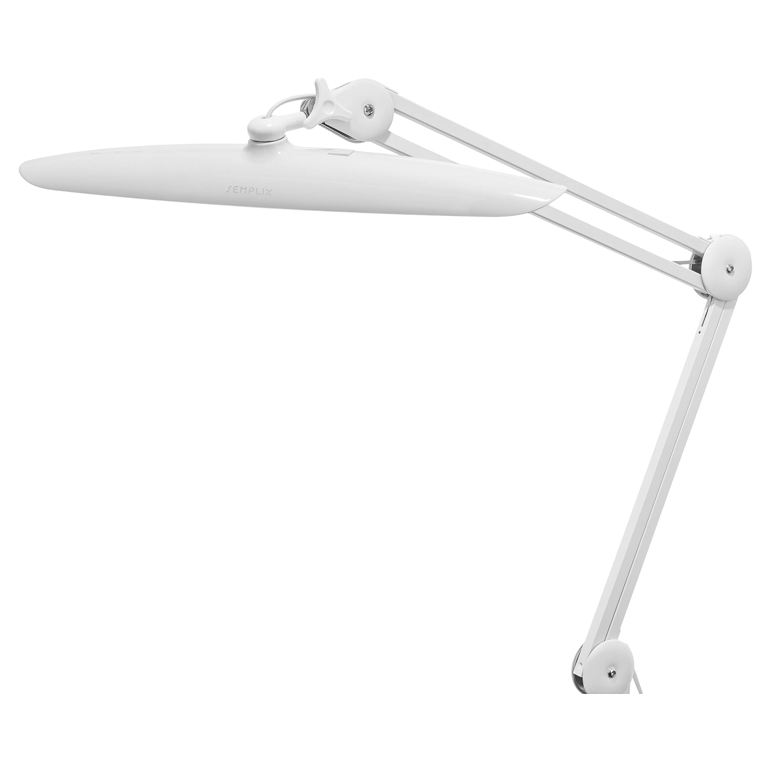 SEMPLIX LED Arbeitslampe 182 LED/Lichtfarbe einstellbar/dimmbar/Tischklemme (weiß)