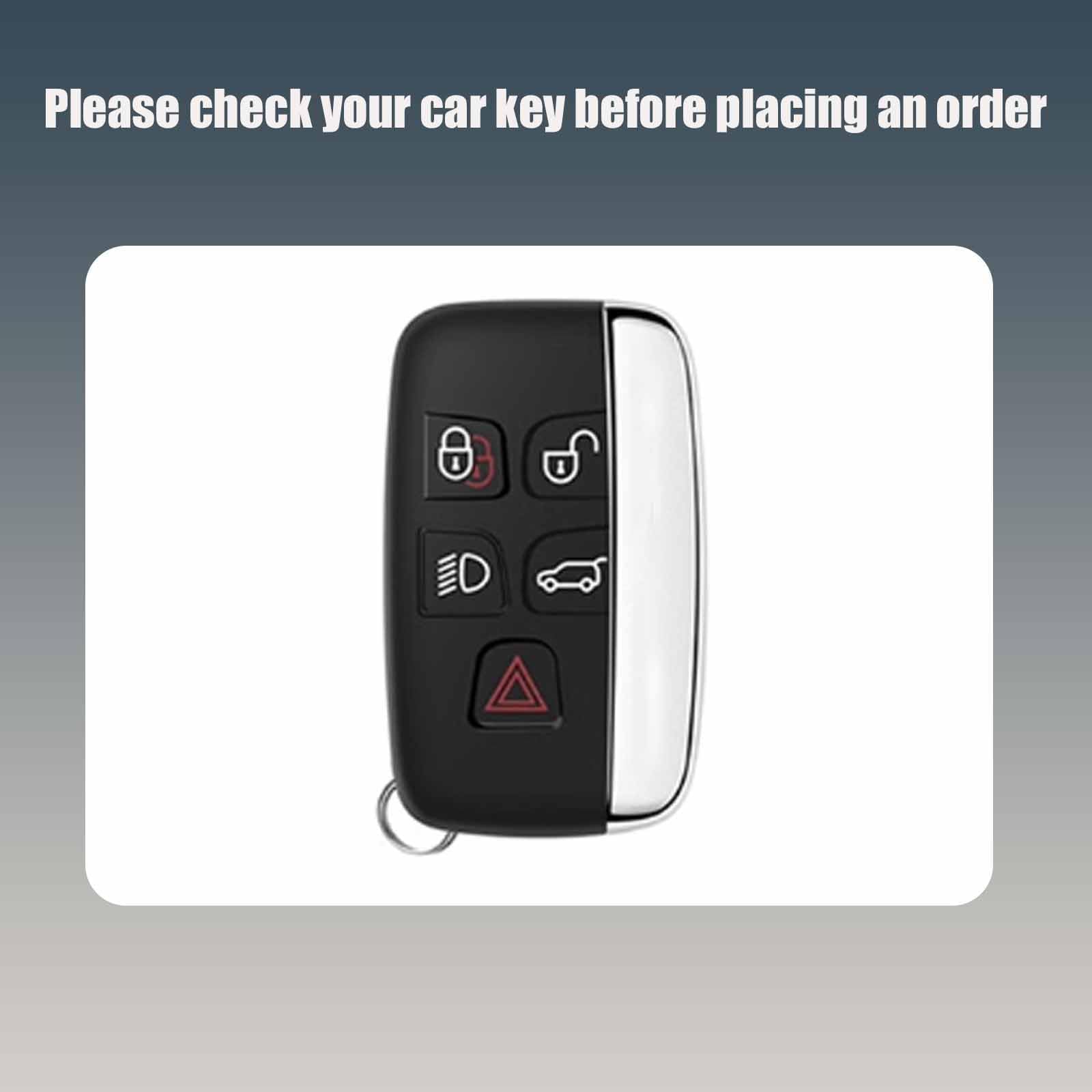 Conchas Clave para Jaguar XFL XEL FPACE XJL EPACE XF, Protector de Soporte for Mando a Distancia Sin Llave Flip Car Key Shell Cover Carcasa de Repuesto Plegable,A Black