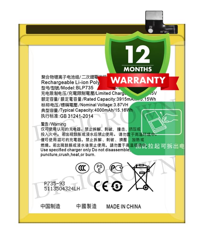 Image of Original BLP735 Battery Compatible for Oppo Reno 2 (CPH1907) (4000mAh) - 1 Year Warranty DF7