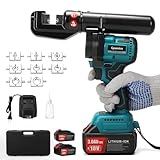 Gpaentsn Hydraulic Crimping Pliers Tool Cordless, Electric Hydraulic Cable Lug Crimping Tool Kit with 20 Dies(12AWG~00AWG) for 12 AWG to 2/0 AWG Terminal, Cable