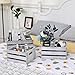 LKMANY Storage Crate Decorative Wood Crates Nesting Wooden Storage Container,Wooden Boxes for Storage, Display, Decor, Boxes-Rustic White Set of 3