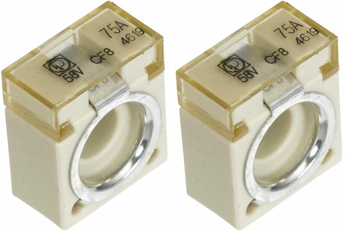 Hella Fusible - Fusible CF8/Fusible bloque - 75A - Tensión hasta: 58V - Cant.: 1-8JS 747 876-011 (Paquete de 2)
