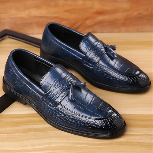 Men's Slip On Tassels Loafers Classic Casual Dress Penny Loafers Fashion Formal Business Wedding Smoking Shoes3