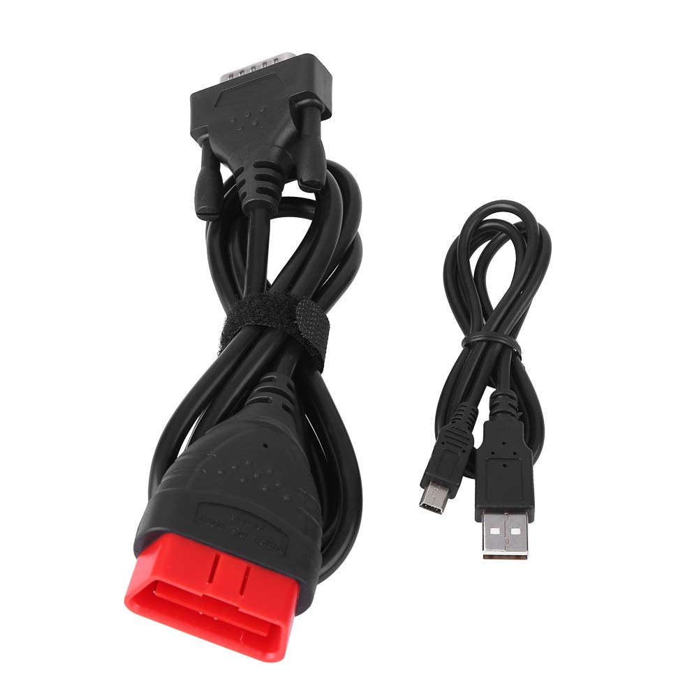 KW850 OBD2 EOBD Diagnostic Diagnostic Scanner Strumento Codice di Guasto Reader, Auto per Scanner Diagnostico a LED per Veicoli OBDII Dal 1996, Evap Scanner Car Diagnostic Red