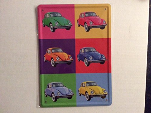 IDECALENew Metal Plaque 15 x 21 cm/VW Beetle